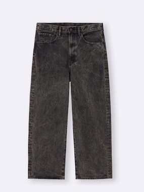 GU Women's Dark Grey Washed Baggy Jeans
Size 32 GUC